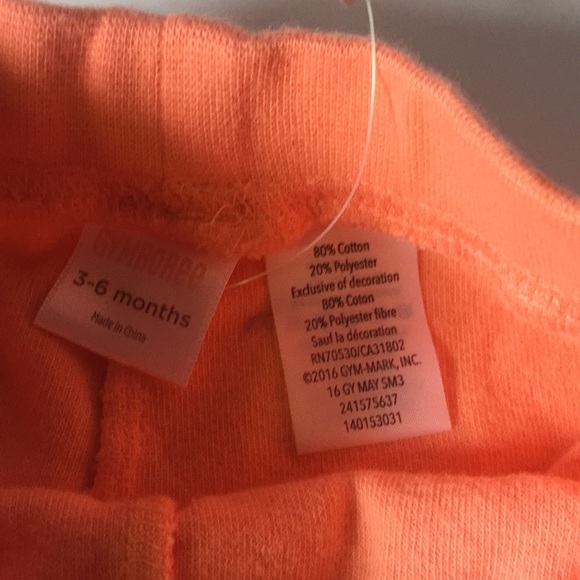 Gymboree light orange shorts size 3-6  NWT - Picture 6 of 7